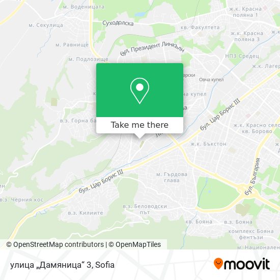 улица „Дамяница“ 3 map