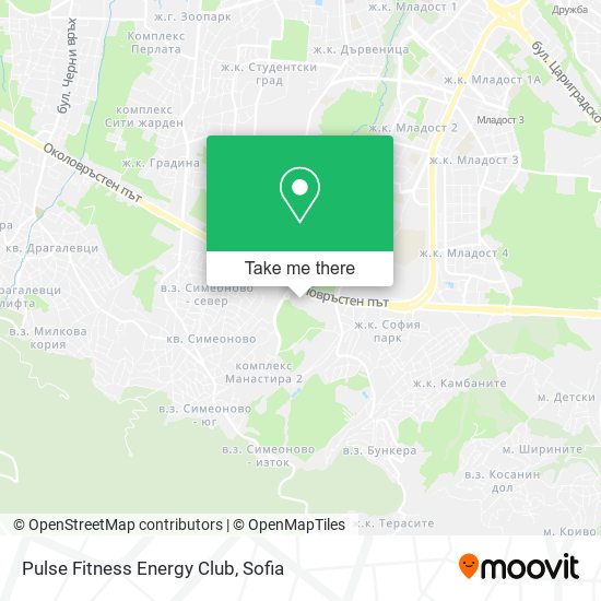 Pulse Fitness Energy Club map