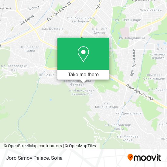 Joro Simov Palace map