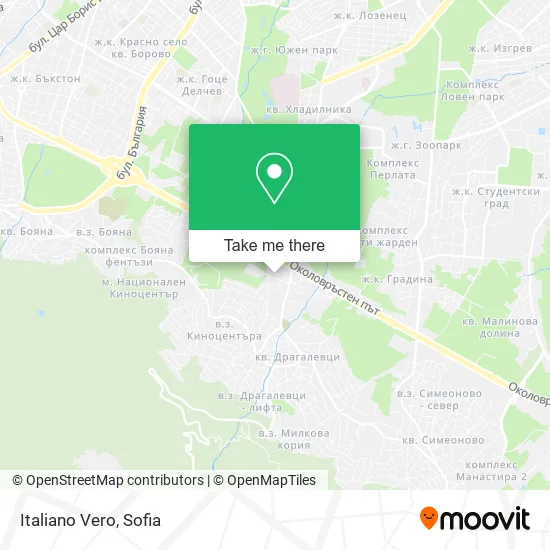 Карта Italiano Vero