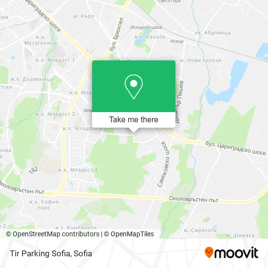 Карта Tir Parking Sofia