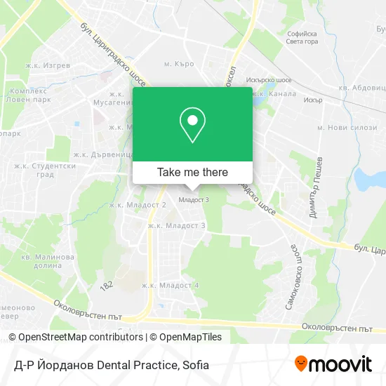 Карта Д-Р Йорданов Dental Practice