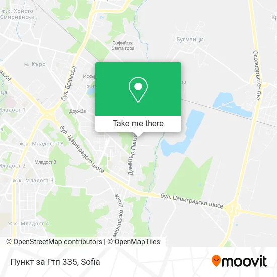 Карта Пункт за Гтп 335