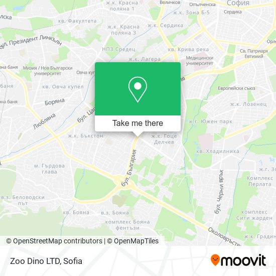 Карта Zoo Dino LTD