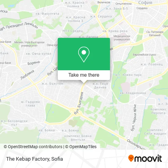 Карта The Kebap Factory