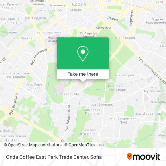 Карта Onda Coffee East Park Trade Center