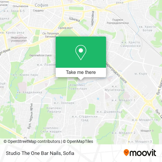 Карта Studio The One Bar Nails
