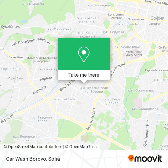 Car Wash Borovo map