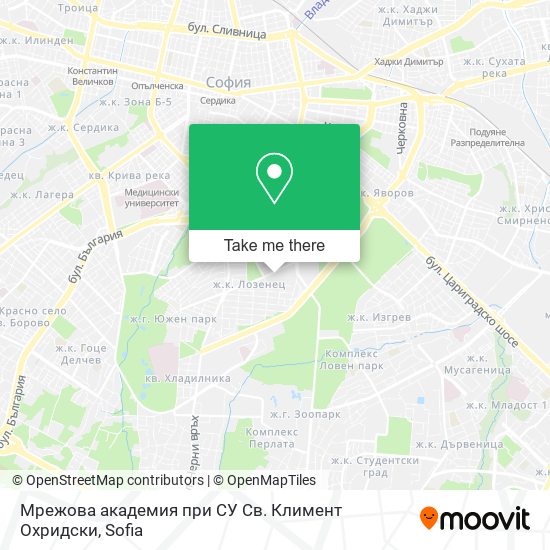 Карта Мрежова академия при СУ Св. Климент Охридски