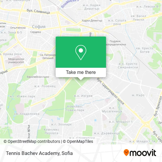 Карта Tennis Bachev Academy