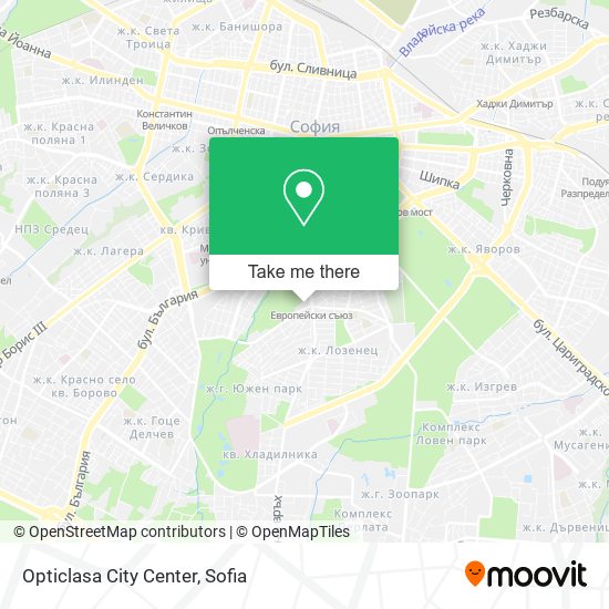 Opticlasa City Center map