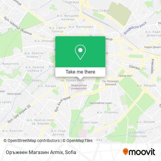 Оръжеен Магазин Armix map