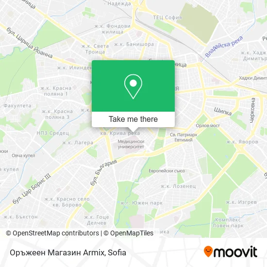 Оръжеен Магазин Armix map