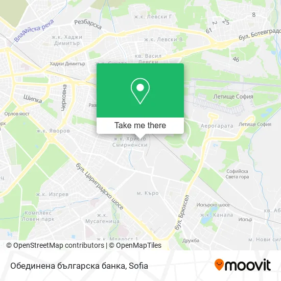Обединена българска банка map