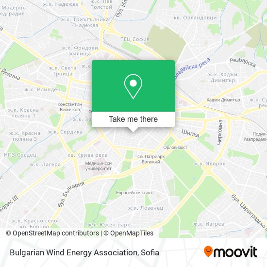 Bulgarian Wind Energy Association map