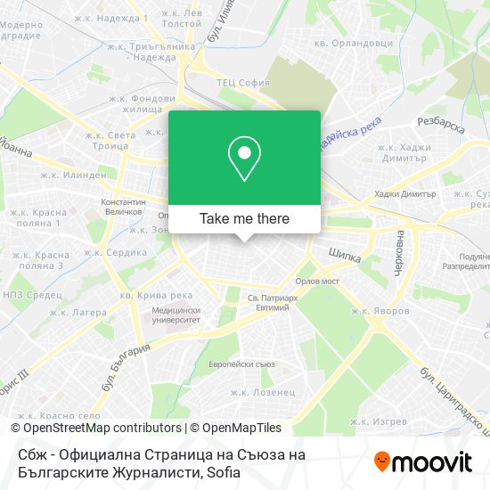 Сбж - Официална Страница на Съюза на Българските Журналисти map