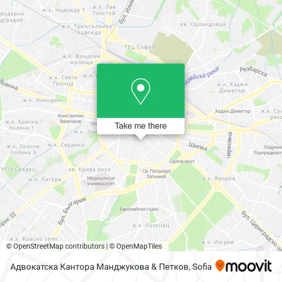 Карта Адвокатска Кантора Манджукова & Петков