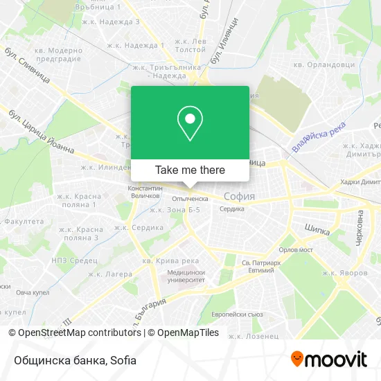 Общинска банка map