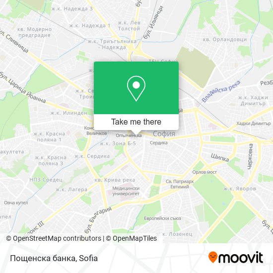 Пощенска банка map