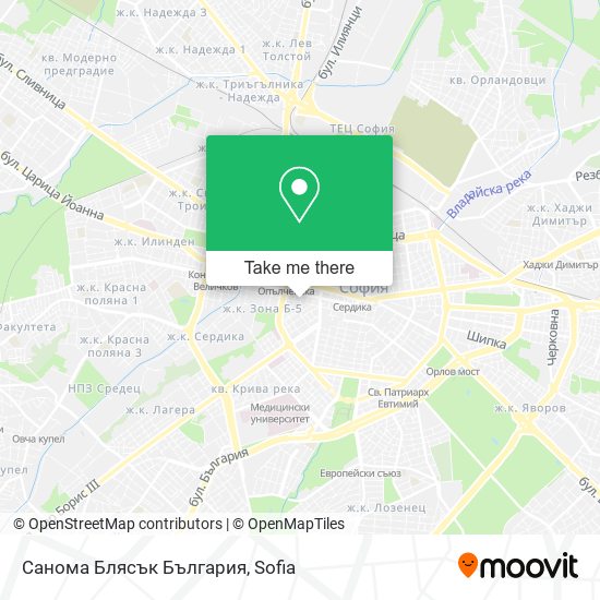 Санома Блясък България map