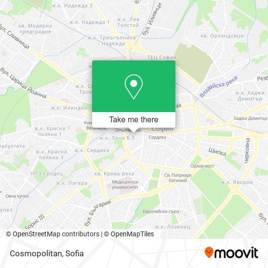 Cosmopolitan map
