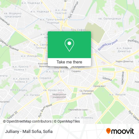 Карта Julliany - Mall Sofia