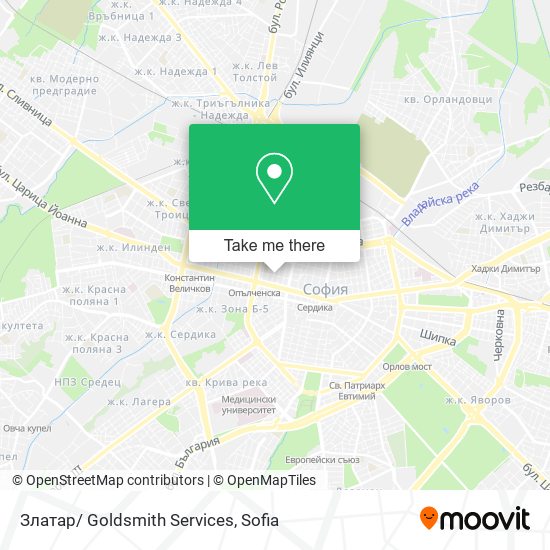 Златар/ Goldsmith Services map