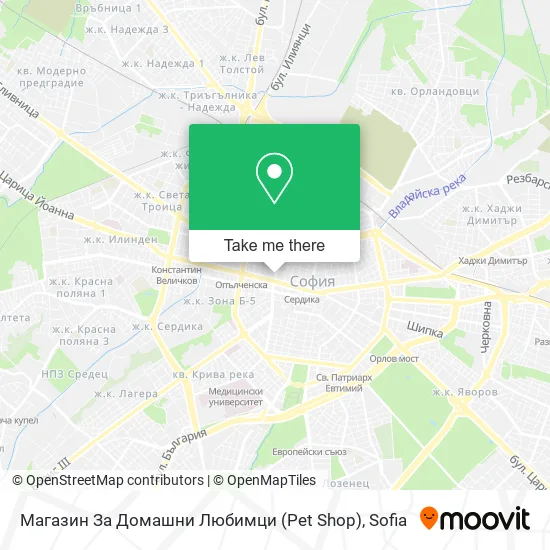 Карта Магазин За Домашни Любимци (Pet Shop)