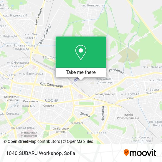 1040 SUBARU Workshop map