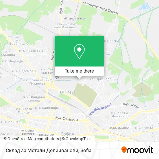 Карта Склад за Метали Делииванови