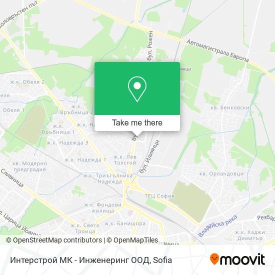 Интерстрой МК - Инженеринг ООД map