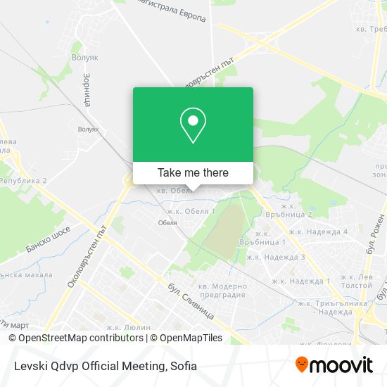 Levski Qdvp Official Meeting map