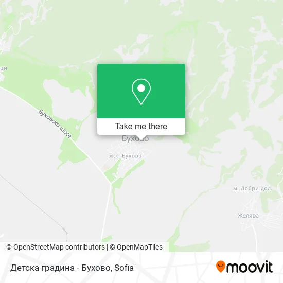 Карта Детска градина - Бухово