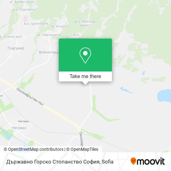 Държавно Горско Стопанство София map