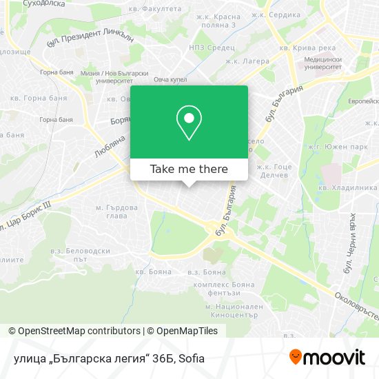 улица „Българска легия“ 36Б map