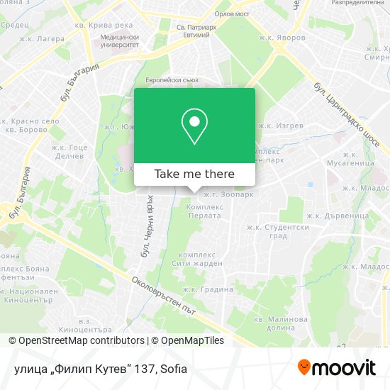 Карта улица „Филип Кутев“ 137
