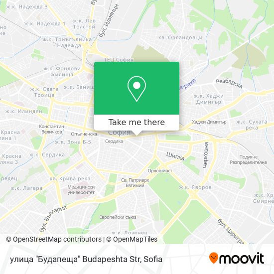 Карта улица "Будапеща" Budapeshta Str