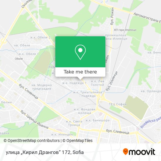 Карта улица „Кирил Дрангов“ 172