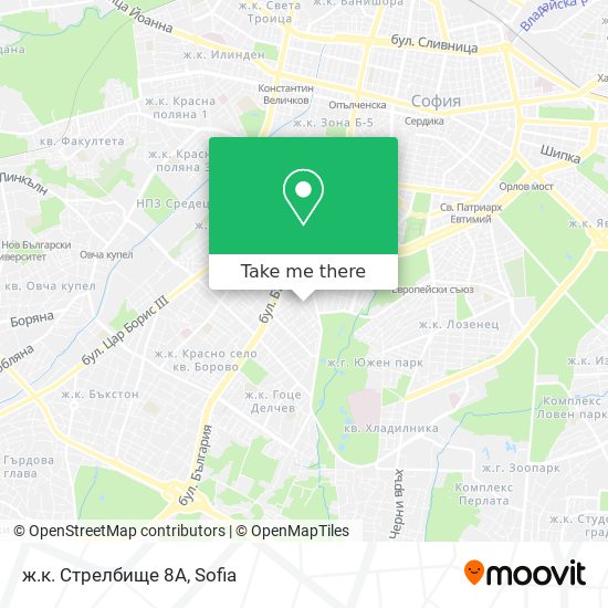 ж.к. Стрелбище 8А map