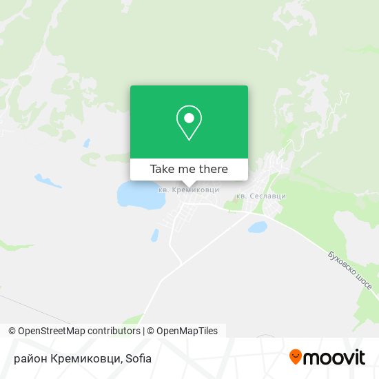 Карта район Кремиковци