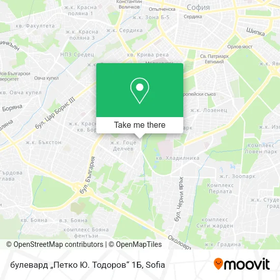 Карта булевард „Петко Ю. Тодоров“ 1Б