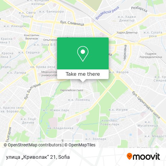 улица „Криволак“ 21 map
