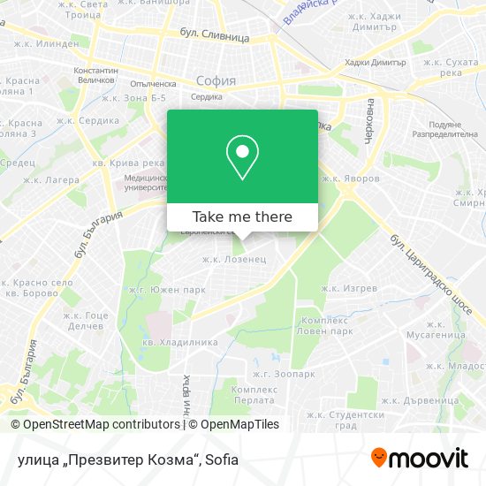 улица „Презвитер Козма“ map