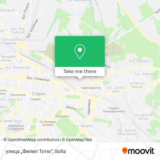 Карта улица „Филип Тотю“