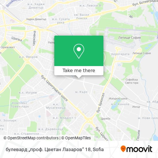булевард „проф. Цветан Лазаров“ 18 map
