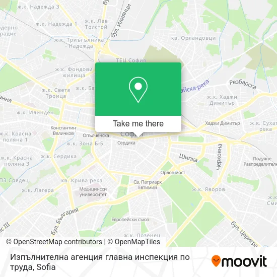 Карта Изпълнителна агенция главна инспекция по труда