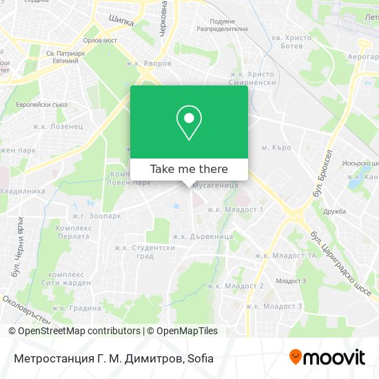 Метростанция Г. М. Димитров map