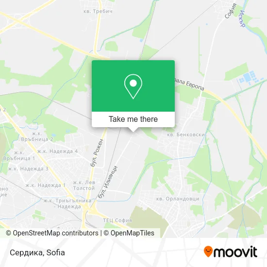 Карта Сердика