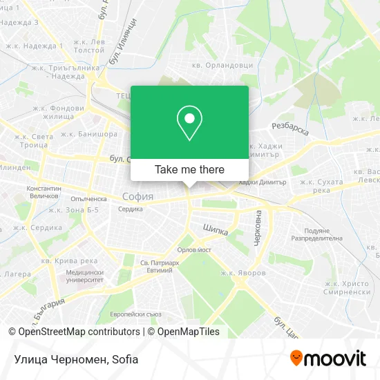 Карта Улица Черномен