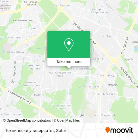Карта Технически университет